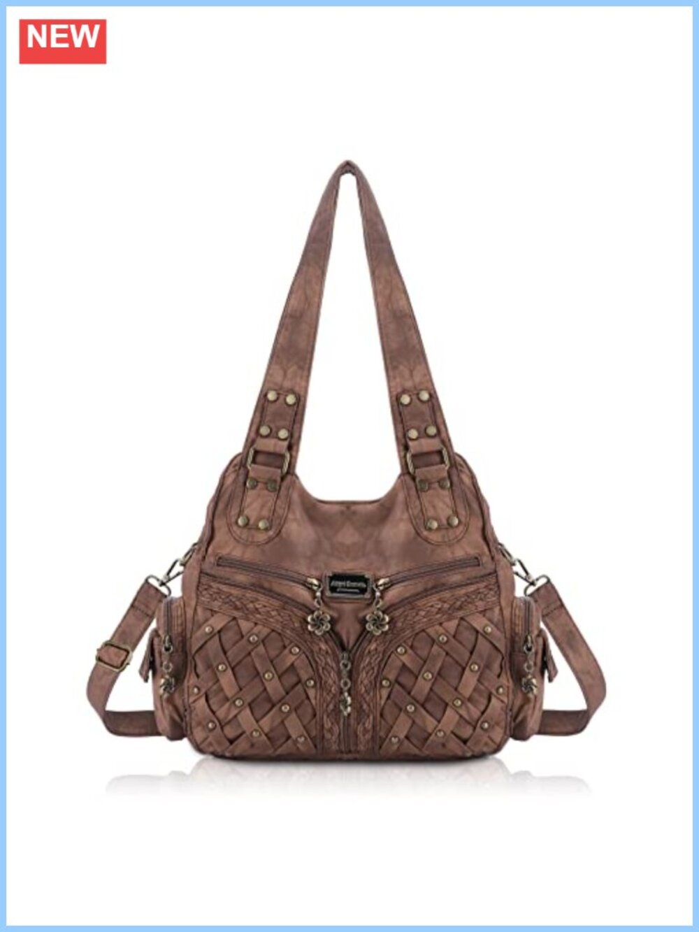 Large Hobo Shoulder Bag Women Anti-Scratch PU Leather Lightweight Tote Purse